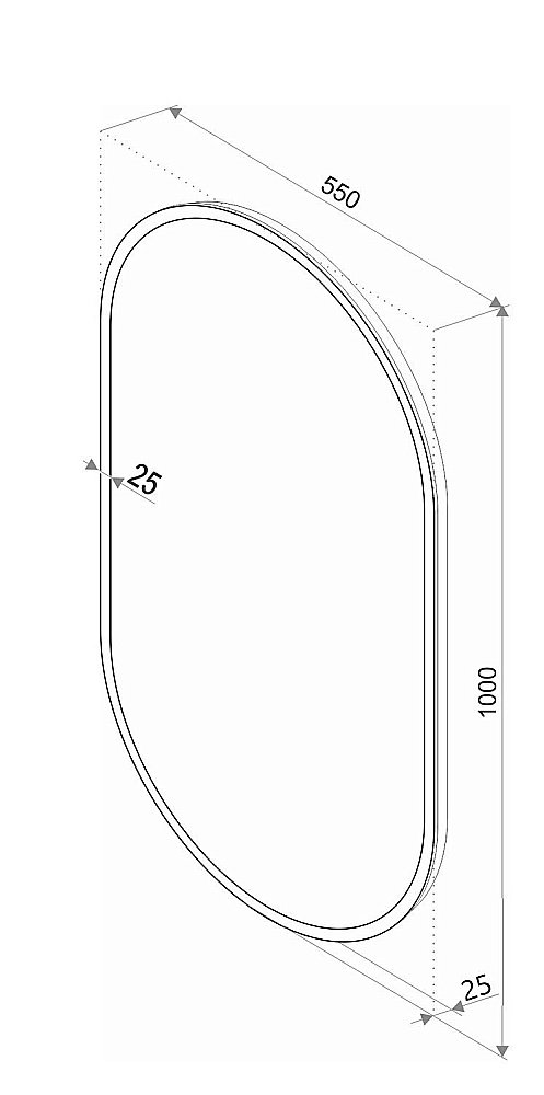 Зеркало Континент Delight ЗЛП458 55x100 в ванную от интернет-магазине сантехники Sanbest