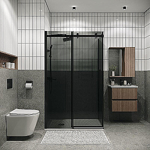 Душевой уголок Grossman Classic 160х90 120.K33.04.1690.21.10 стекло тонированное/профиль черный матовый купить в интернет-магазине Sanbest