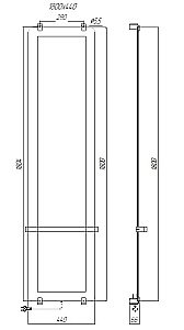 Полотенцесушитель Allen Brau Infinity 180х44 8.21006.GL купить в интернет-магазине сантехники Sanbest