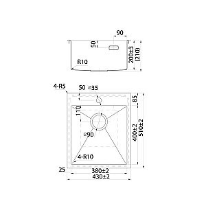 Кухонная мойка Iddis Haze HAZ43S0i77 купить в интернет-магазине сантехники Sanbest