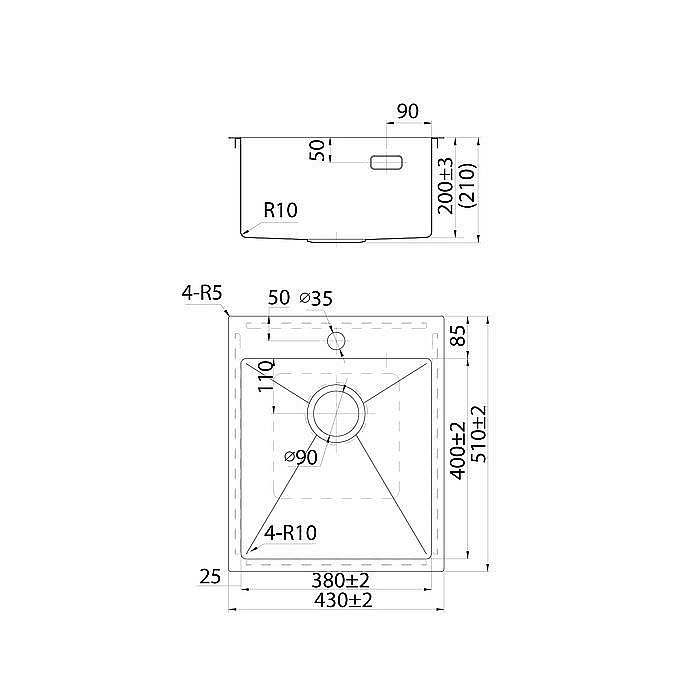 Кухонная мойка Iddis Haze HAZ43S0i77 купить в интернет-магазине сантехники Sanbest