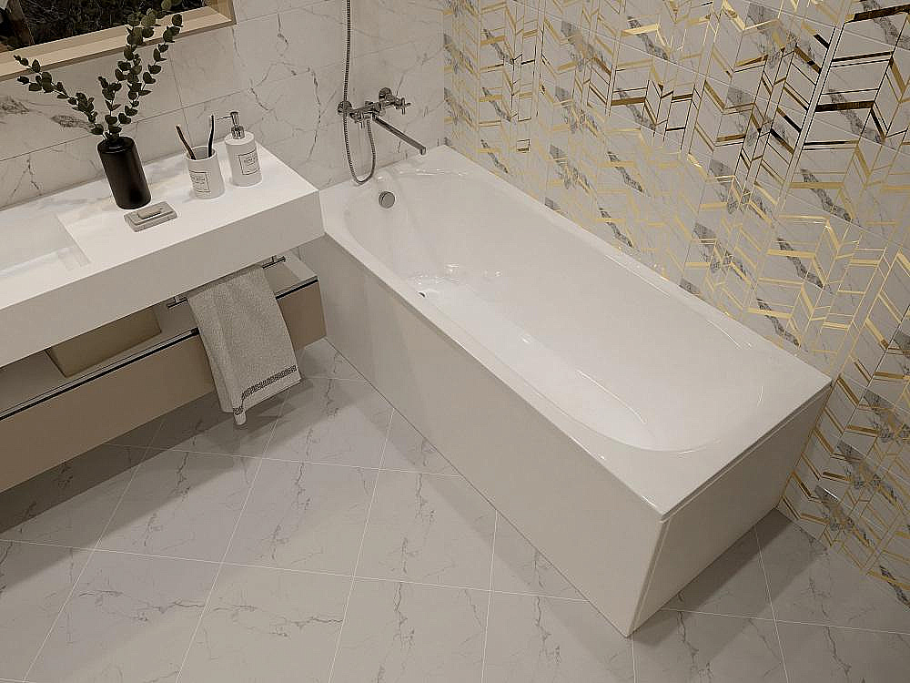 Ванна акриловая Aquatek Оберон 150х70 белая купить в интернет-магазине Sanbest