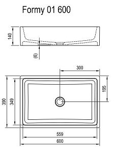 Раковина Ravak Formy 01 D 600 купить в интернет-магазине Sanbest