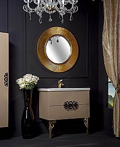 Зеркало Boheme NeoArt Shine 528-G light золото в ванную от интернет-магазине сантехники Sanbest