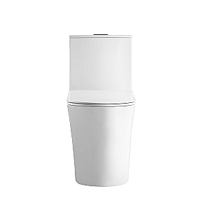 Унитаз моноблок Grossman Thin Rim GR-5607SQ белый глянцевый, с крышкой микролифт, слив-торнадо купить в интернет-магазине Sanbest