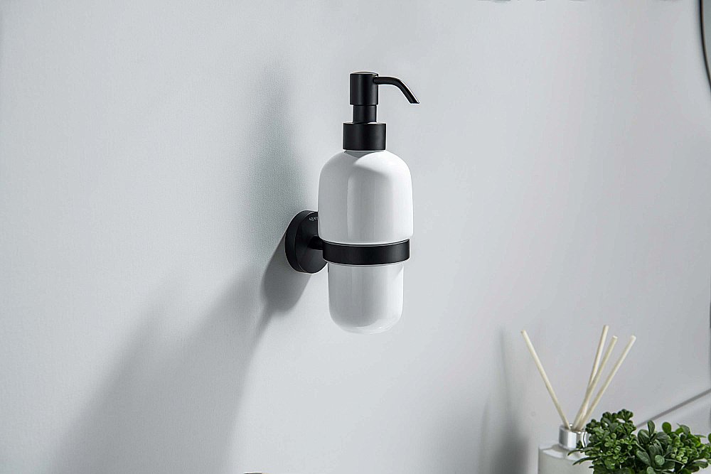 Диспенсер Aquatek Бетта AQ4605MB керамика/черный матовый купить в интернет-магазине сантехники Sanbest