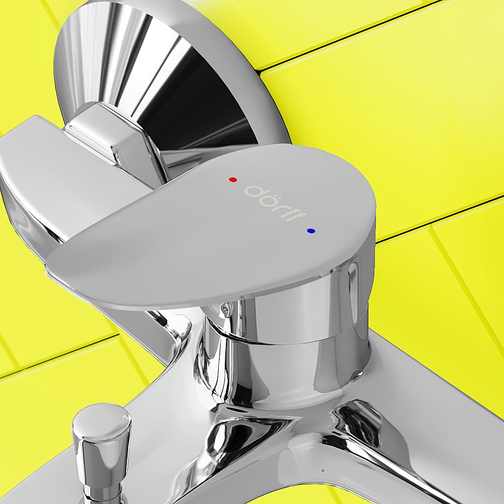 Смеситель для ванны Dorff Norma D1010000 хром купить в интернет-магазине сантехники Sanbest