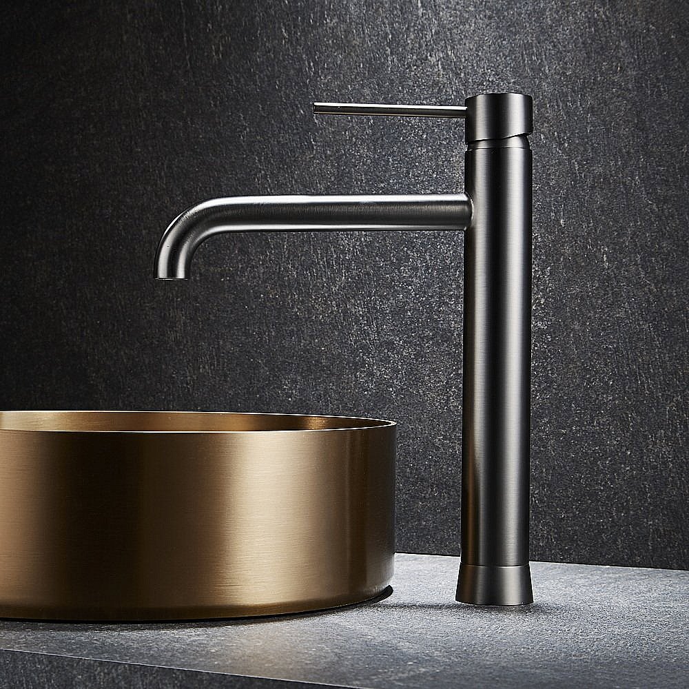 Смеситель для раковины Black&White UNIVERSE U7600GM темно-серый купить в интернет-магазине сантехники Sanbest