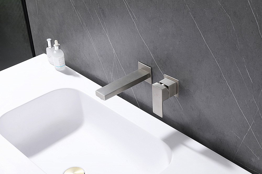 Смеситель для раковины ABBER Daheim AF8212SP сатин купить в интернет-магазине сантехники Sanbest