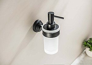 Диспенсер Aquatek Классик AQ4505MB стекло матовое/черный матовый купить в интернет-магазине сантехники Sanbest