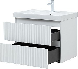 Тумба с раковиной Aquanet Альтера 337155 70 белый матовый для ванной в интернет-магазине Sanbest