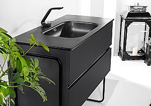Тумба с раковиной Armadi Art Vallessi 120 АНТРАЦИТ матовый для ванной в интернет-магазине Sanbest