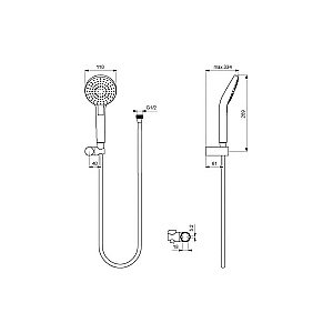 Душевая система Ideal Standard Idealrain Ceraflex BC447AA купить в интернет-магазине сантехники Sanbest