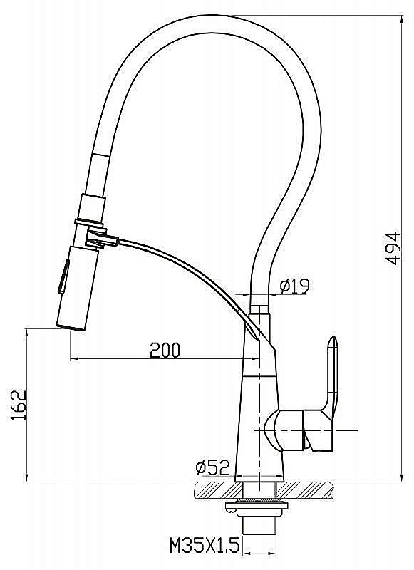 Смеситель для кухни BelBagno BB-LAM36-IN купить в интернет-магазине сантехники Sanbest