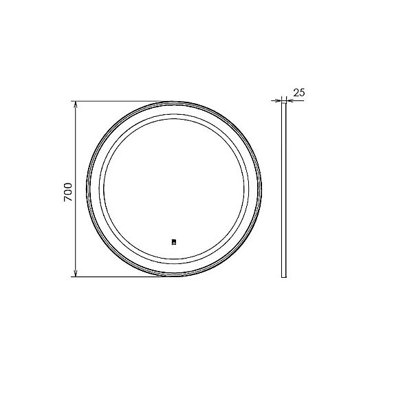 Зеркало Comforty Ереван 70 00-00014156 белое в ванную от интернет-магазине сантехники Sanbest