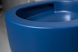 Унитаз подвесной GID Tr2133TF-BUM 62301Y безободковый, слив торнадо, с крышкой микролифт, синий матовый купить в интернет-магазине Sanbest