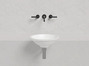 Раковина врезная снизу столешницы Salini MAREA 04 1802204M 42 из искусственного камня S-Stone, белая матовая купить в интернет-магазине Sanbest