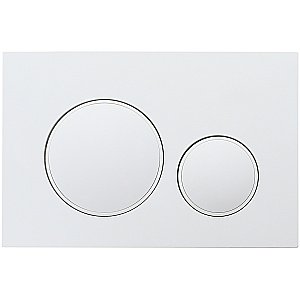 Кнопка для инсталляции Veconi Flush FLV10-W белая глянцевая/хром купить в интернет-магазине сантехники Sanbest