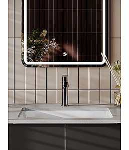 Cмеситель для раковины Agger Sweet A2702155 оружейная сталь матовая купить в интернет-магазине сантехники Sanbest