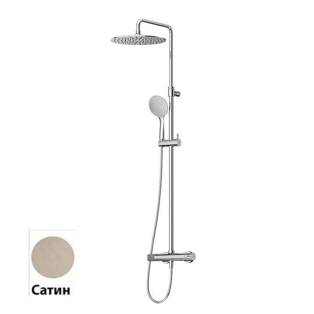 Душевая система Cezares LEAF-CDA-25-L-ST Сатин купить в интернет-магазине сантехники Sanbest