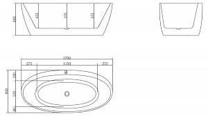 Ванна BelBagno BB404 1700 купить в интернет-магазине Sanbest