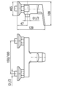 Смеситель для душа Rav-Slezak COLORADO CO381.5CMATZ купить в интернет-магазине сантехники Sanbest