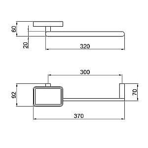 Мыльница с полотенцедержателем Webert Living LV501601015 купить в интернет-магазине сантехники Sanbest