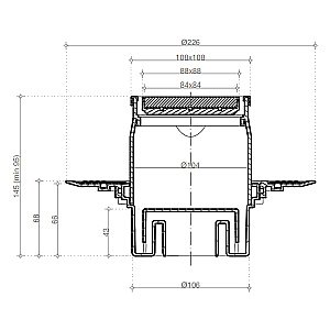 Душевой трап Pestan Confluo Standard 13000182 золото купить в интернет-магазине Sanbest