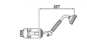 Душевой гарнитур Cezares OLIMP-KD-02 бронза купить в интернет-магазине сантехники Sanbest