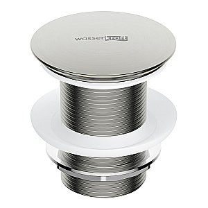 Донный клапан для раковины WasserKraft A342 никель купить в интернет-магазине сантехники Sanbest