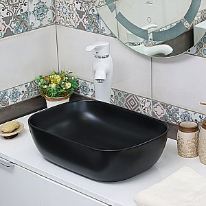 Раковина Melana 320328MB-805 черная матовая купить в интернет-магазине Sanbest