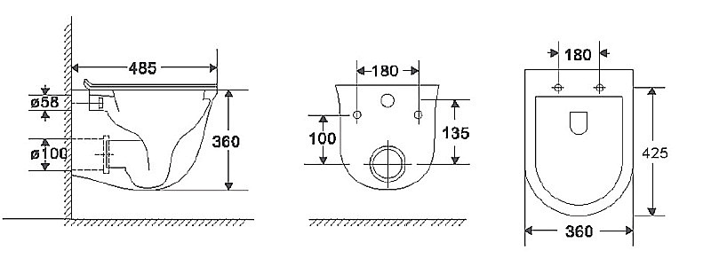 Инсталляция для унитаза Azario AZ-8010-1000 купить в интернет-магазине сантехники Sanbest