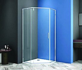 Душевой уголок CeramaLux CL1006-100 стекло прозрачное/профиль хром купить в интернет-магазине Sanbest