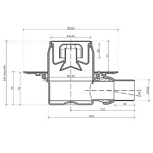 Душевой трап Pestan Confluo Standard 13000128 золото купить в интернет-магазине Sanbest