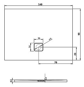 Душевой поддон Riho Basel 418 140x90 D005027005 белый купить в интернет-магазине Sanbest