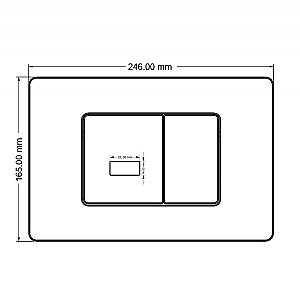 Кнопка для инсталляции ABBER AC0122S хром глянцевый купить в интернет-магазине сантехники Sanbest