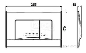 Кнопка для инсталляции Roca Active 32B 8901130B1 купить в интернет-магазине сантехники Sanbest