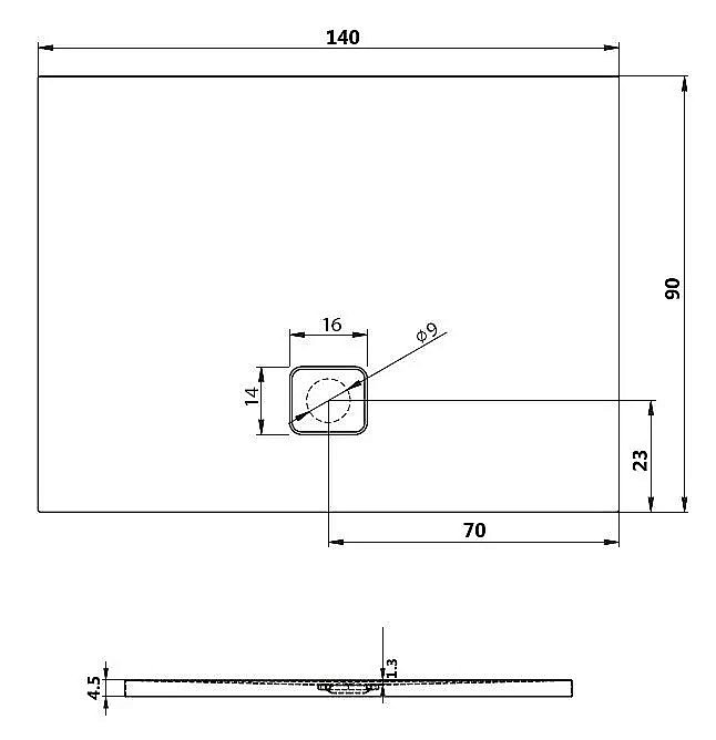 Душевой поддон Riho Basel 418 140x90 D005027005 белый купить в интернет-магазине Sanbest