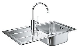 Кухонная мойка Grohe K400 31570SD0 нержавеющая сталь купить в интернет-магазине сантехники Sanbest