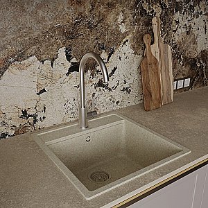 Смеситель для кухни Oliveeka KS OL-963002-BN никель брашированный купить в интернет-магазине сантехники Sanbest