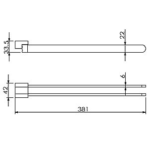 Полотенцедержатель Langberger Lugano 24008A купить в интернет-магазине сантехники Sanbest