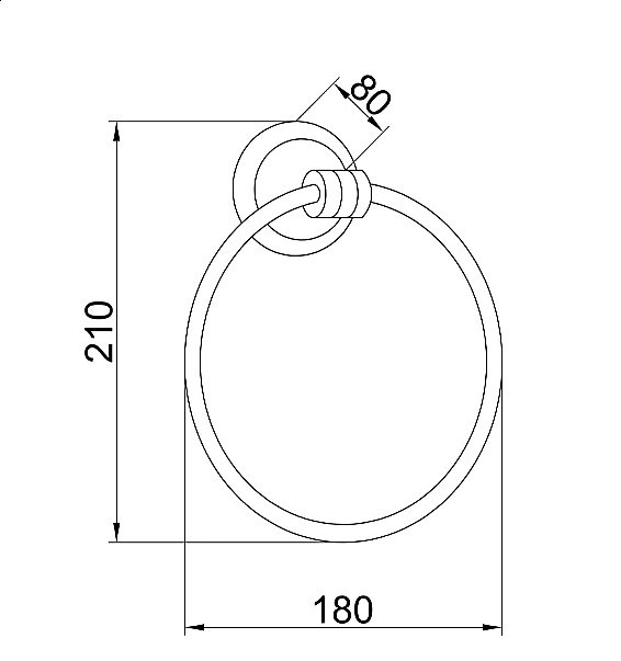 Полотенцедержатель-кольцо Boheme Hermitage 10384 купить в интернет-магазине сантехники Sanbest