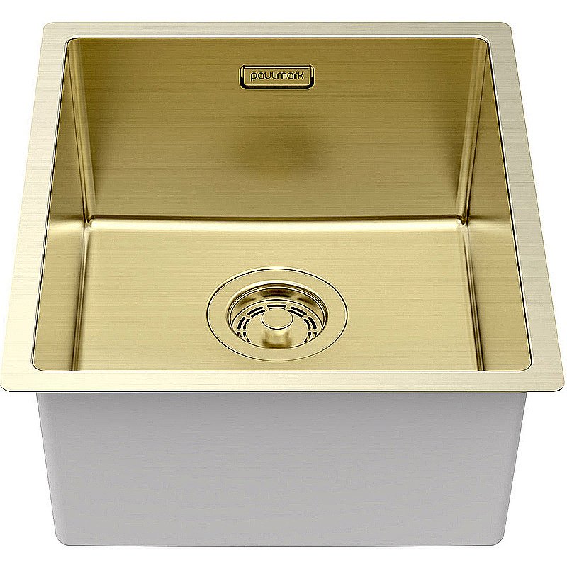 Кухонная мойка Paulmark Lassan 38 LA38-LG светлое золото купить в интернет-магазине сантехники Sanbest