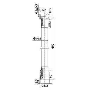 Душевой шланг Iddis Optima Home A50711 0.6 хром купить в интернет-магазине сантехники Sanbest