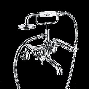 Смеситель для ванны Burlington Guild GU422DC на стену, хром купить в интернет-магазине сантехники Sanbest