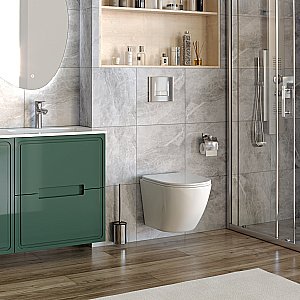 Унитаз подвесной Taliente Amato AM25010 безободковый, с крышкой микролифт, белый купить в интернет-магазине Sanbest