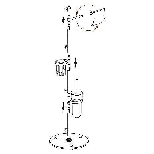 Стойка для аксессуаров WasserKRAFT Ammer К-1236 купить в интернет-магазине сантехники Sanbest