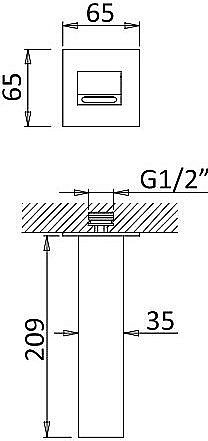 Излив для ванны Cezares PORTA-SC-01 хром купить в интернет-магазине сантехники Sanbest