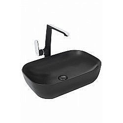 Раковина накладная WeltWasser WW ELBACH M21433 MB 61 черная матовая купить в интернет-магазине Sanbest