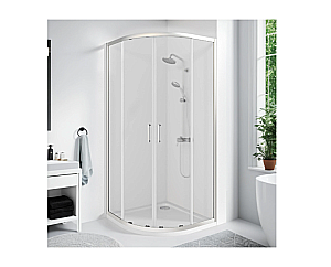 Душевой уголок Good Door CUBE 90х90 R-90-C-CH стекло прозрачное/профиль хром купить в интернет-магазине Sanbest